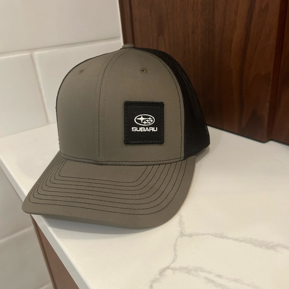 Subaru Olive Green Trucker Cap Hat NWOT